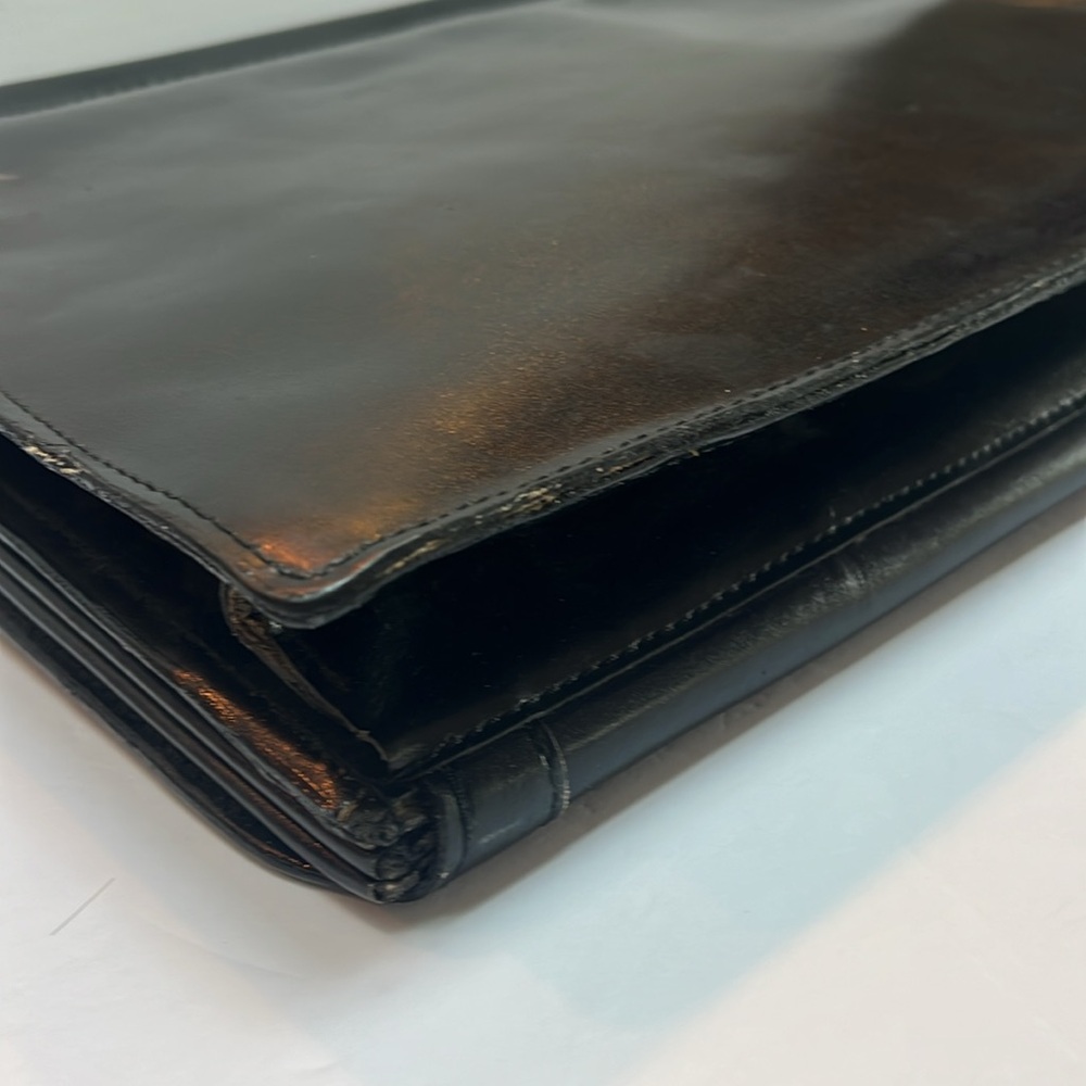 Heritage Black Leather Briefcase - Picture 5 of 13